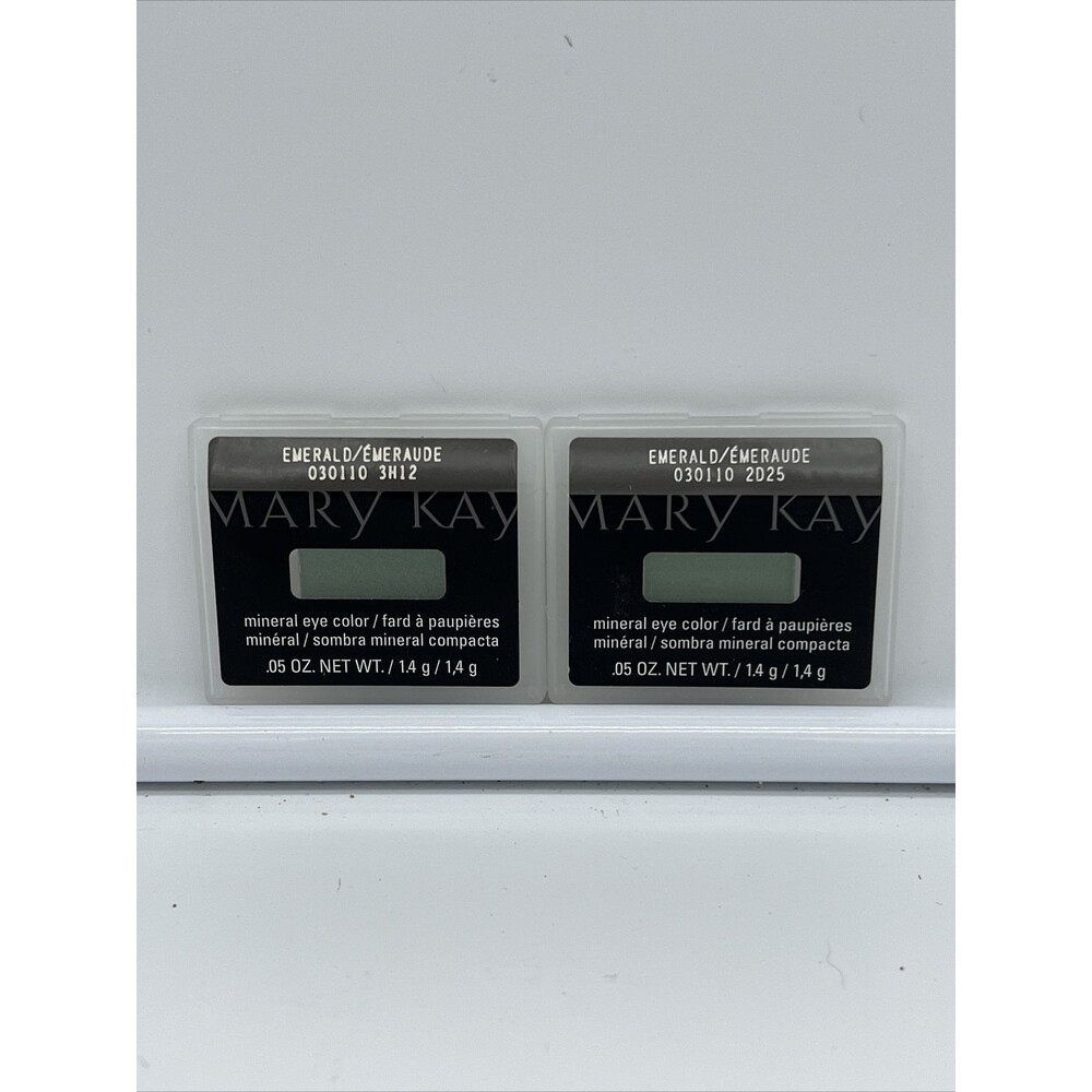 Mary Kay Mineral Eye Color Shadow ~ Emerald #030110 Lot Of 2